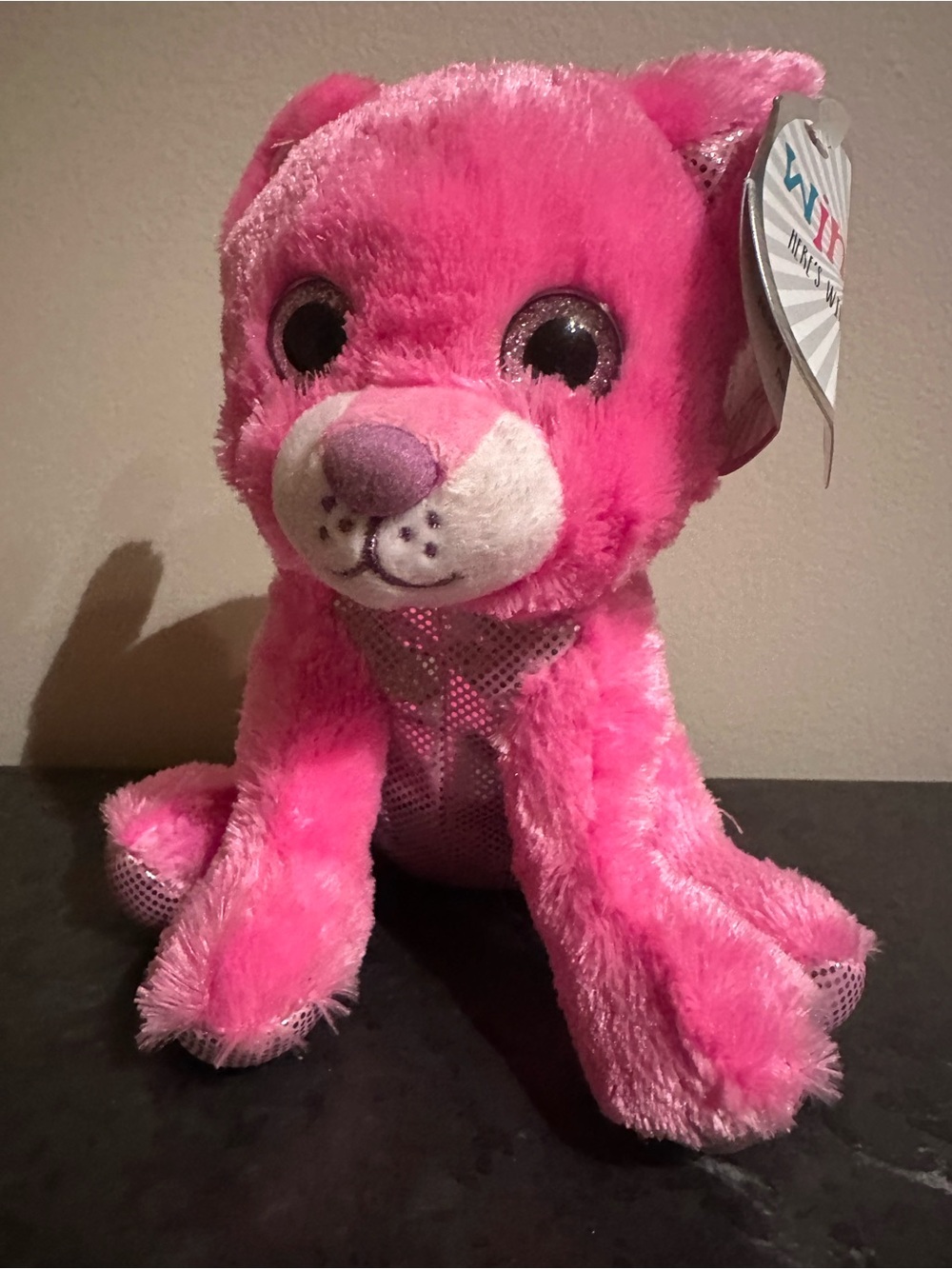 Winkeez Caitlin the Cat with tag plush pink cat stuffed animal toy